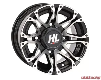 High Lifter HL3 Wheel 12x7 4x110 4+3 +10mm Gloss Black | Machined - 12HL03-1110