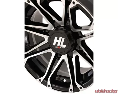High Lifter HL3 Wheel 12x7 4x110 4+3 +10mm Gloss Black | Machined - 12HL03-1110