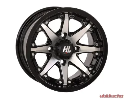 High Lifter HL10 Wheel 12x7 4x110 2+5 -47mm Gloss Black | Machined - 12HL10-1111