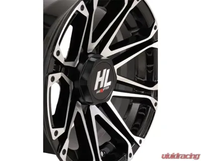 High Lifter HL3 Wheel 14x7 4x110 4+3 +10mm Gloss Black | Machined - 14HL03-1110