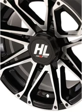 High Lifter HL3 Wheel 14x7 4x110 4+3 +10mm Gloss Black | Machined                                     - 14HL03-1110 - Image 3