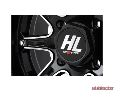 High Lifter HL4 Wheel 14x7 4x110 4+3 +10mm Gloss Black | Machined - 14HL04-1110