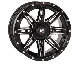 High Lifter HL22 Wheel 14x7 4x137 4+3 +10mm Gloss Black | Machined