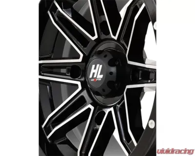 High Lifter HL22 Wheel 14x7 4x156 4+3 +10mm Gloss Black | Machined - 14HL22-1156