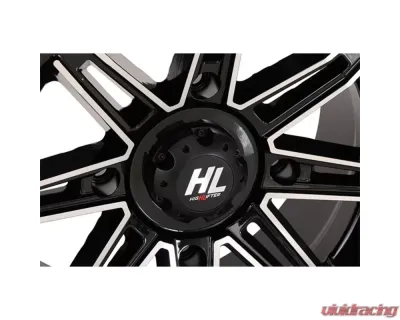 High Lifter HL22 Wheel 14x7 4x156 4+3 +10mm Gloss Black | Machined - 14HL22-1156