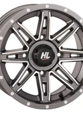 High Lifter HL22 Wheel 14x7 4x156 4+3 +10mm Gun Metal Grey | Machined                                     - 14HL22-1856 - Image 3