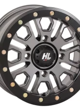 High Lifter HL23 Beadlock Wheel 14x7 4x137 5+2 +38mm Gun Metal Grey                                     - 14HL23-1537 - Image 3