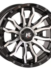High Lifter HL21 Wheel 24X7 4x156 4+3 +10mm Gloss Black | Machined                                     - 24HL21-1156 - Image 5