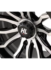 High Lifter HL21 Wheel 24X7 4x156 4+3 +10mm Gloss Black | Machined                                     - 24HL21-1156 - Image 3