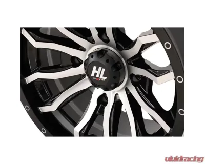 High Lifter HL21 Wheel 24X7 4x156 4+3 +10mm Gloss Black | Machined - 24HL21-1156