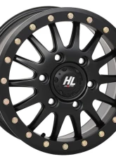 High Lifter HL24 Beadlock Wheel 15x7 6x5.5 6+1 +68mm Matte Black                                     - 15HL24-1466 - Image 4