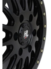 High Lifter HL24 Beadlock Wheel 15x7 6x5.5 6+1 +68mm Matte Black                                     - 15HL24-1466 - Image 2