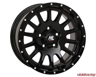 High Lifter HL25 Wheel 15x7 5x4.5 4+3 +10mm Gloss Black - 15HL25-1255