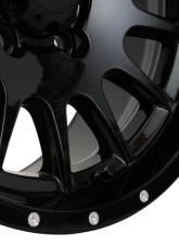 High Lifter HL25 Wheel 15x7 5x4.5 4+3 +10mm Gloss Black                                     - 15HL25-1255 - Image 2