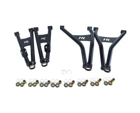 High Lifter Black Front Forward Arm Kits for Honda Pioneer 1000 2022-2023