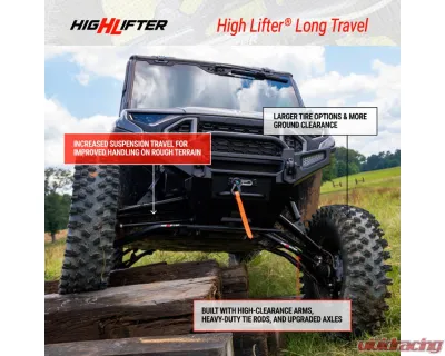 High Lifter APEXX Ball Joint Preinstalled Turner Rear Axles Long Travel Kit Polaris Ranger 1500 XD 2024-2025 - LTK-T-RNGXD-B1-APX