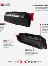 HighLifter AR2 Hard Coated Seizmik Front Toolless Windshield CFMOTO UForce 1000 2019-2025                                     - 50-55318KIT - Image 8