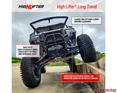 HighLifter Apexx Ball Joints Pre-Installed DHT XL Front | Rear Axles Long Travel Kit Polaris Xpedition 2024-2026 - LTK-DXL-XPED-B1-APX