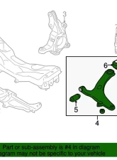 Genuine Subaru Lower Control Arm Subaru Impreza 2.5L H4 2011-2014                                     - 20202FG052 - Image 2