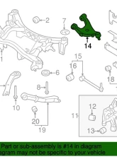 Genuine Subaru Suspension Control Arm, Rear Arm Ay Upper Left-hand Subaru Impreza | BRZ 2008-2020                                     - 20252FG011 - Image 2