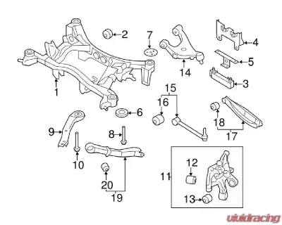 Genuine Subaru Suspension Control Arm, Rear Arm Ay Upper Left-hand Subaru Impreza | BRZ 2008-2020 - 20252FG011