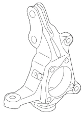 Genuine Subaru Driver Front Knuckle Subaru Impreza | WRX STI 2008-2020                                     - 28313FG011 - Image 3