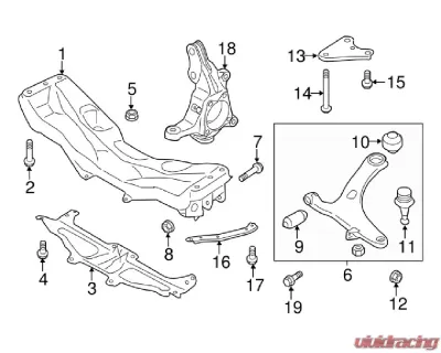Genuine Subaru Driver Front Knuckle Subaru Impreza | WRX STI 2008-2020 - 28313FG011