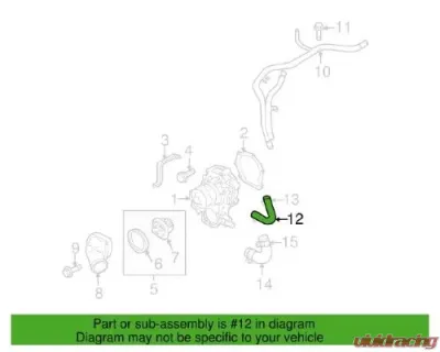 Genuine Subaru By-Pass Hose Subaru WRX STI 2016-2020 - 807612011