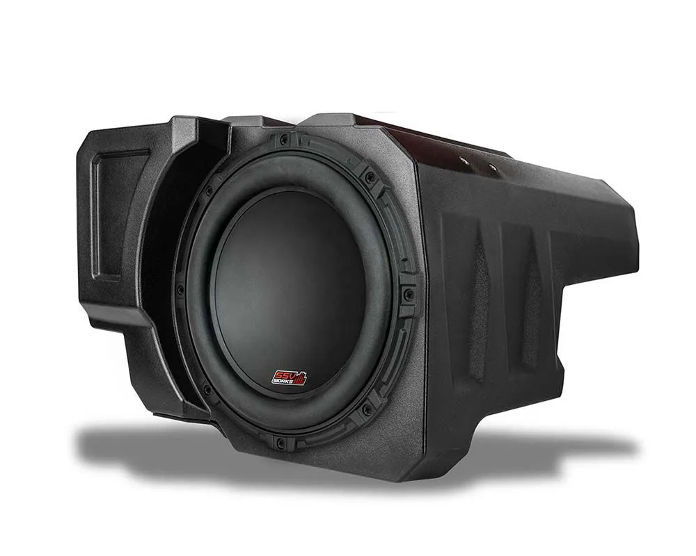 SSV Works V-Spec 2-Ohm 10 Inch Subwoofer Enclosure Polaris RZR Pro 4 Rear Seat 2020-2024 - RZ5-BS10V2