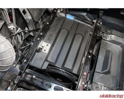 SSV Works V-Spec 2-Ohm 10 Inch Subwoofer Enclosure Polaris RZR Pro 4 Rear Seat 2020-2024 - RZ5-BS10V2