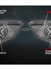 SSV Works Rear Door 6.5" Speaker Pods Unloaded Polaris RZR Pro XP 2020                                     - RZ5-DR65U - Image 2