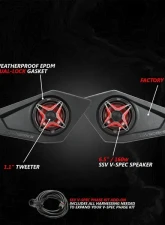 SSV Works 6.5" Lower Door-Pocket Speaker-Pods Can-Am Maverick R 2024                                     - 240-MAVR-DF65U - Image 3