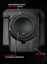 SSV Works Phase-5 V-Spec 1650watt 6-Speaker Stereo System w/ 6.5" Lower Pocket Door Pads Can-Am Maverick R 2024-2025                                     - 240-MAVR-PHZ5VTD+DFV - Image 3