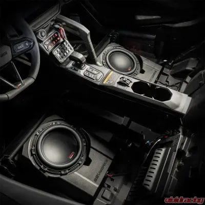 SSV Works Phase-5 V-Spec 1650watt 6-Speaker Stereo System w/ 6.5" Lower Pocket Door Pads Can-Am Maverick R 2024-2025 - 240-MAVR-PHZ5VTD+DFV