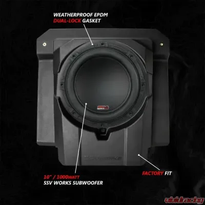 SSV Works Phase-6 K-Spec 1650watt 6-Speaker Stereo System w/ Kicker Horns Can-Am Maverick R 2024-2025 - 240-MAVR-PHZ6KLTD