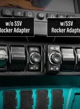 SSV Works Snap-In Rocker-Switch Carling Adapter 6pk Polaris RZR Pro Series 2025+                                     - 240-RZ6-RSA6 - Image 2