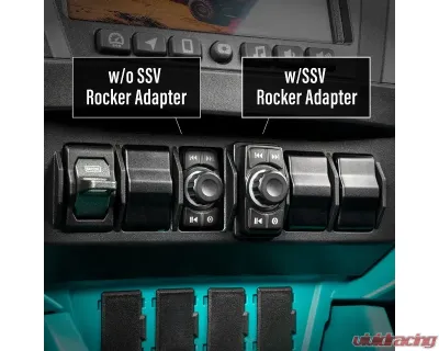 SSV Works Snap-In Rocker-Switch Carling Adapter 6pk Polaris RZR Pro Series 2025+ - 240-RZ6-RSA6