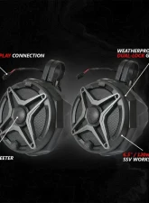 SSV Works Phase-2 A-Spec 2-Speaker System w/ JVC Can-Am Maverick X3 2017-2024                                     - 240-X32-PHZ2A - Image 4