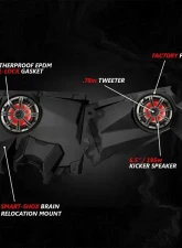 SSV Works Phase-6 K-Spec 6-Speaker 1650watt System w/ JVC Can-Am Maverick X3 2017-2024                                     - 240-X32-PHZ6V - Image 3