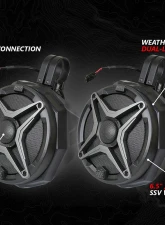 SSV Works Phase 2 A-Spec 800 Watt 4-Speaker System Can-Am Maverick R 2024                                     - MAVR-PHZ2ATD - Image 4