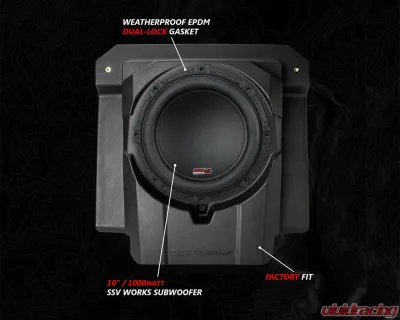 SSV Works Phase 3 V-Spec 1650 Watt 3-Speaker System Can-Am Maverick R 2024 - MAVR-PHZ3VTD