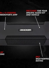 SSV Works Phase 3 V-Spec 1650 Watt 3-Speaker System Can-Am Maverick R 2024                                     - MAVR-PHZ3VTD - Image 4