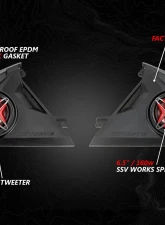 SSV Works Phase 4 V-Spec 1650 Watt 5-Speaker System Can-Am Maverick R 2024                                     - MAVR-PHZ4VTD - Image 2