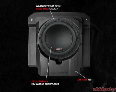 SSV Works Phase 4 V-Spec 1650 Watt 5-Speaker System Can-Am Maverick R 2024 - MAVR-PHZ4VTD
