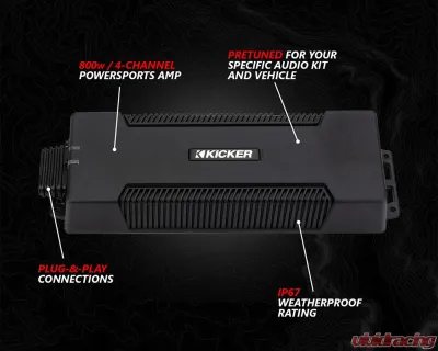 SSV Works Phase 4 V-Spec 1650 Watt 5-Speaker System Can-Am Maverick R 2024 - MAVR-PHZ4VTD