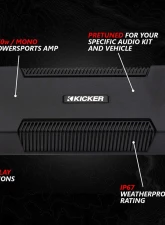 SSV Works Phase 4 V-Spec 1650 Watt 5-Speaker System Can-Am Maverick R 2024                                     - MAVR-PHZ4VTD - Image 6