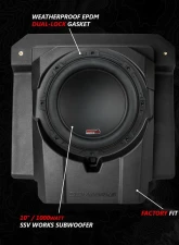 SSV Works Phase 5 V-Spec 1650 Watt 6-Speaker System Can-Am Maverick R 2024                                     - MAVR-PHZ5VTD - Image 3