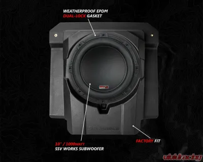 SSV Works Phase 5 V-Spec 1650 Watt 6-Speaker System Can-Am Maverick R 2024 - MAVR-PHZ5VTD