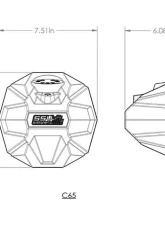 SSV Works Cage Mount 6.5" SSV Works Speaker Pods Polaris Ranger 2006-2022                                     - RG-C65A - Image 7