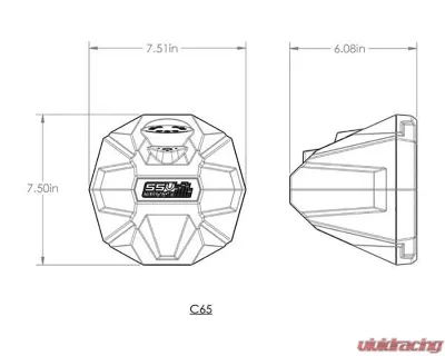 SSV Works Cage Mount 6.5" SSV Works Speaker Pods Polaris Ranger 2006-2022 - RG-C65A